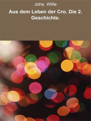 cover image of Aus dem Leben der Cro. Die 2. Geschichte.